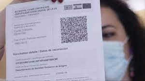 Imagen Aragón implanta el pasaporte covid a las personas mayores de 12 años